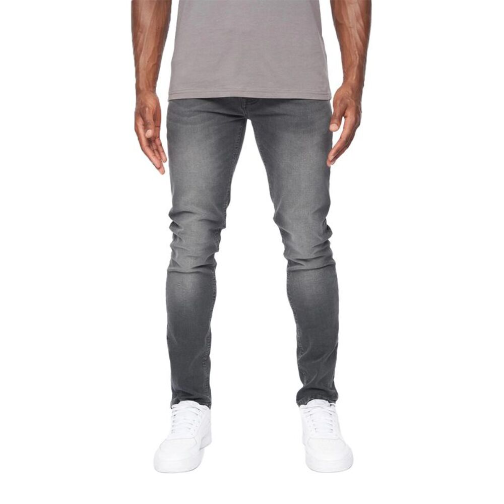 Crosshatch Mens Barbeck Slim Jeans / Light Grey Wash